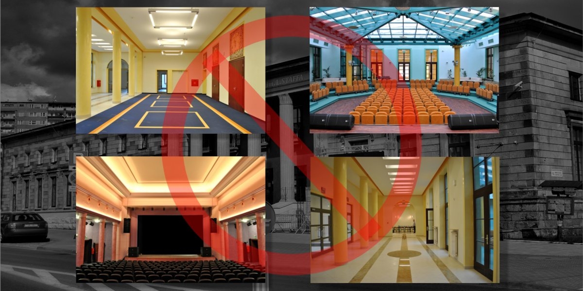 Brak udostępniania sal w dniach 8 - 10.06